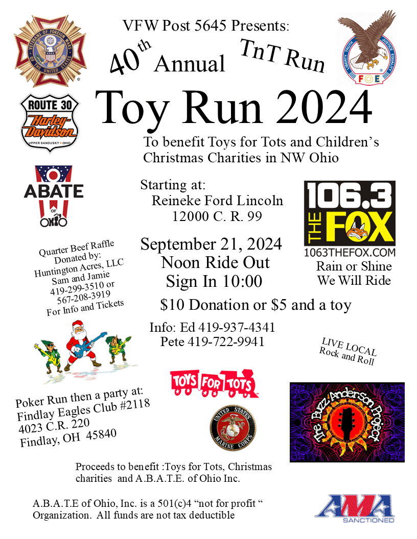 Toy Run 2024 Visit Findlay