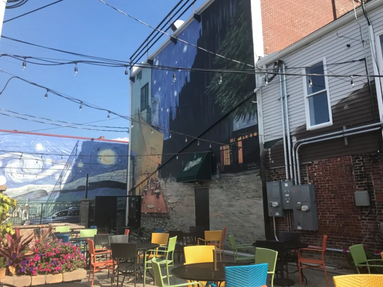 Café Terrace at Night mural