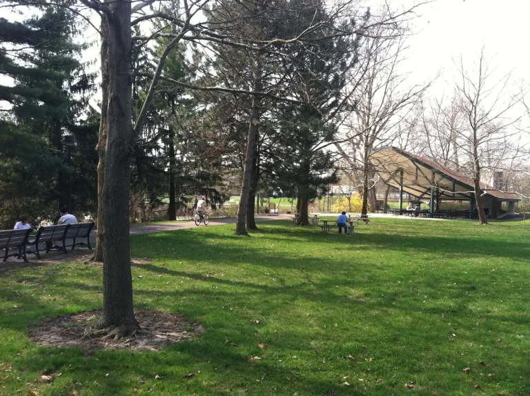 Riverside Waterfront and Waterfalls