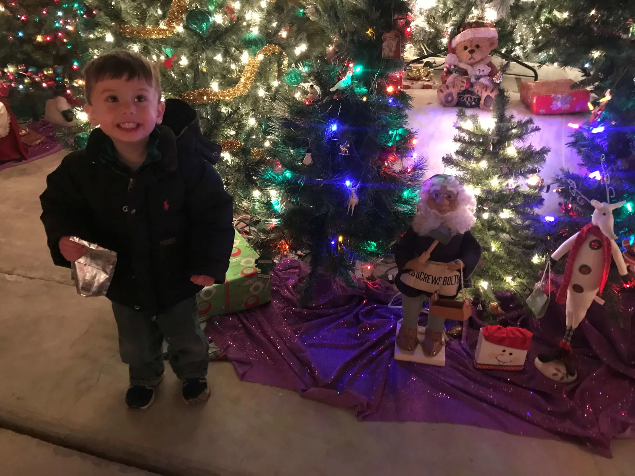 Visit Findlay's Danielle shares her magical first trip to NWORRP's North Pole Express with train rides, elves, decorations and lights and Santa, of course! • VisitFindlay.com