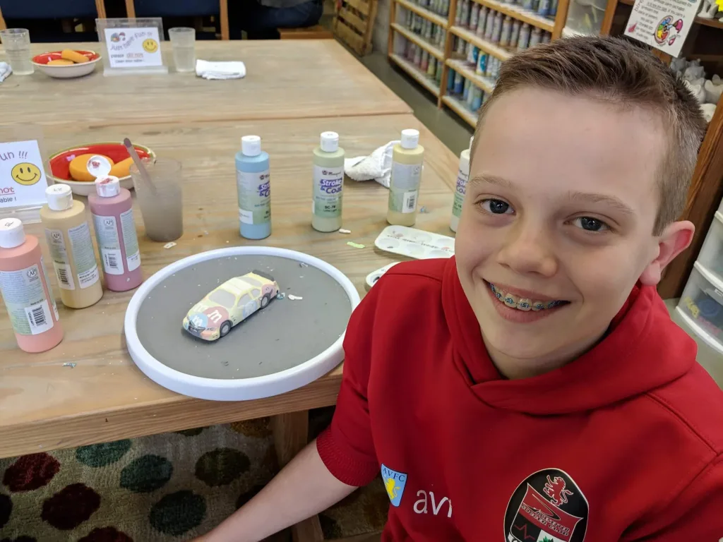 Visit Findlay Blogger Sarah takes you on her family's experience finding their creativity at Painters' Pottery in Downtown Findlay! • VisitFindlay.com