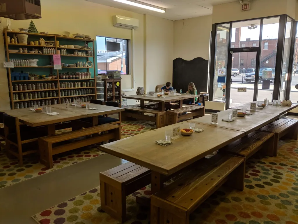 Visit Findlay Blogger Sarah takes you on her family's experience finding their creativity at Painters' Pottery in Downtown Findlay! • VisitFindlay.com