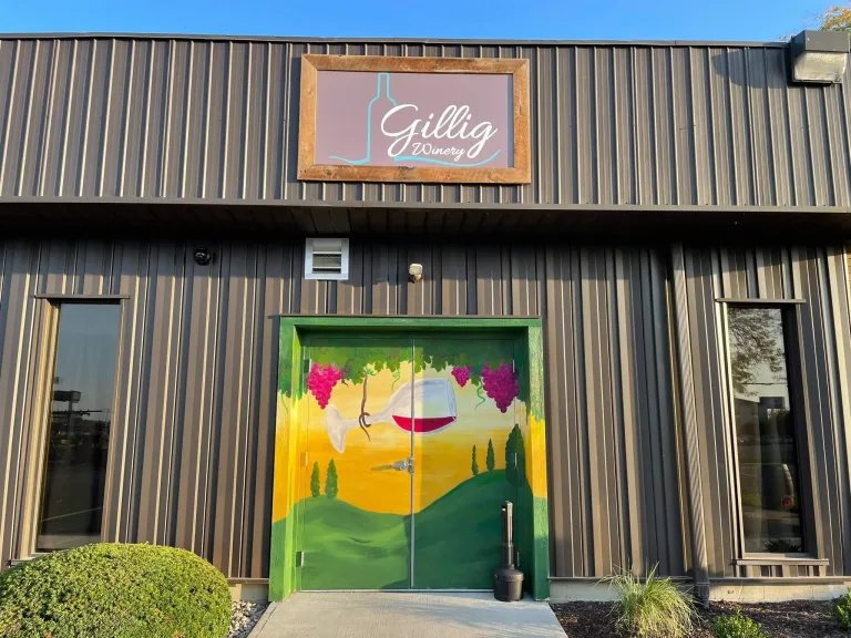 A Giant Sip in Tuscany mural