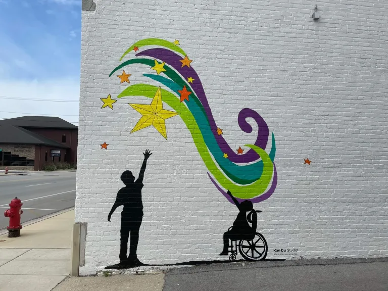 Reach for the Stars mural
