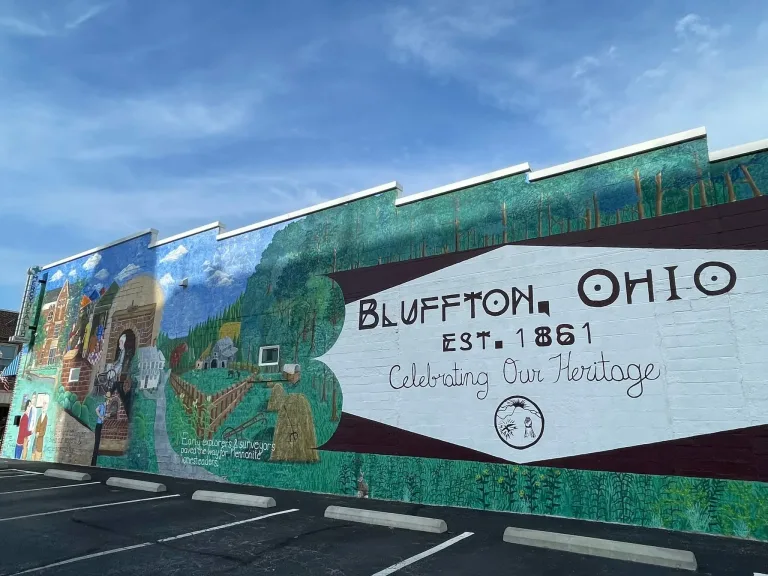 Celebrating Bluffton's History mural