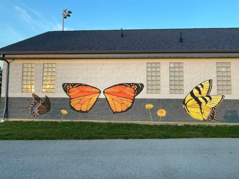 Butterflies for All mural