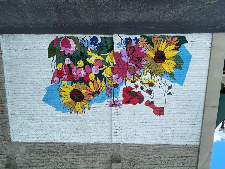 Bloom Where You Are Planted mural