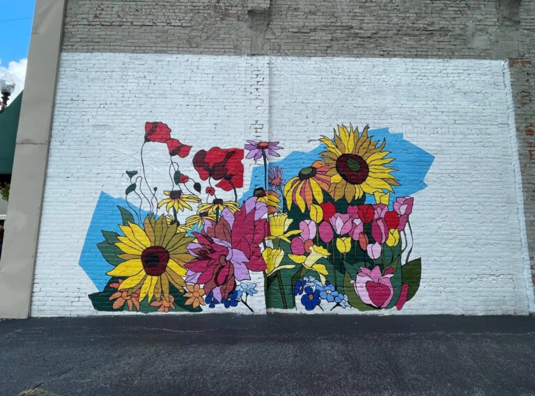 Bloom Where You Are Planted mural